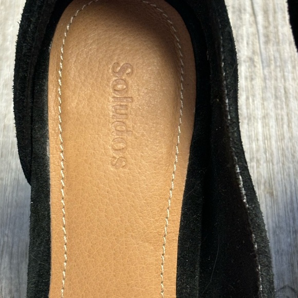 Soludos Gemma Heel in Black Suede Block Heel - Picture 8 of 10